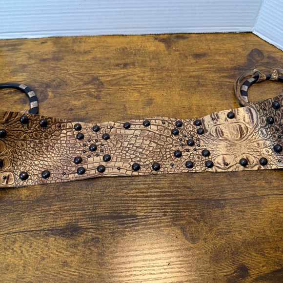 D&D‎ Texas Outfitters Croco D-Ring Belt Antique Copper Hardware Boho Chic small - Picture 9 of 14